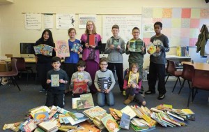 Spring students book drive