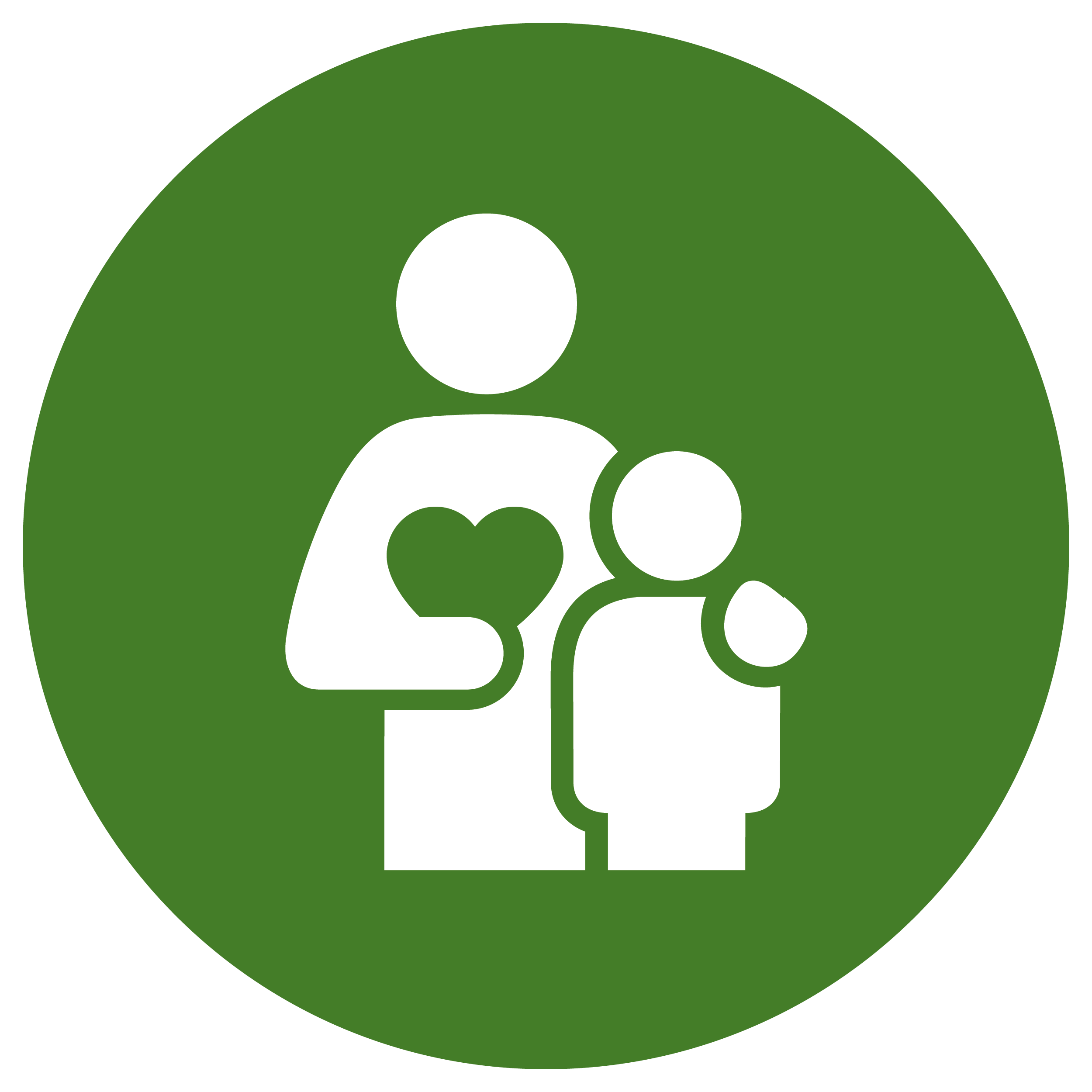 Adult with child