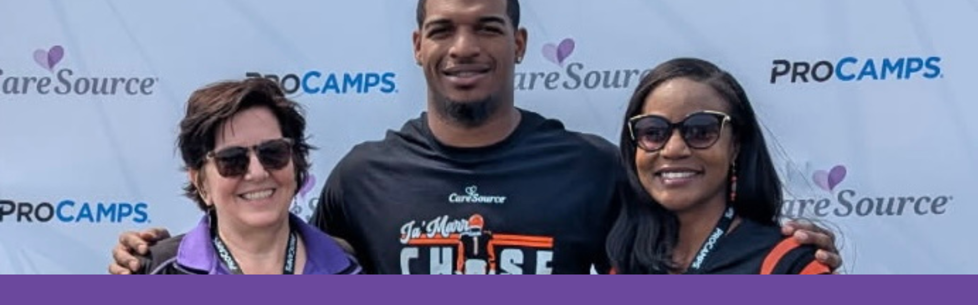 Ja'Marr Chase with Bethany House staff